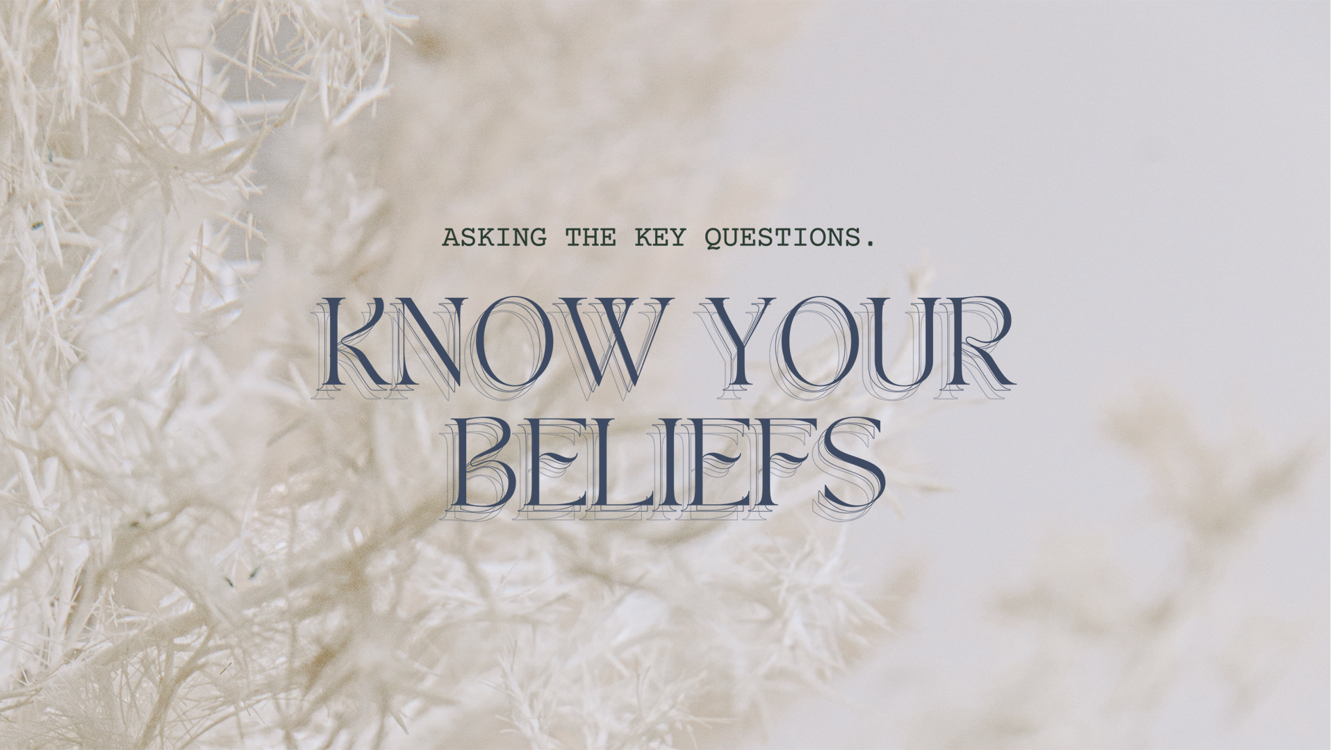 Featured image for Know Your Beliefs Seminar